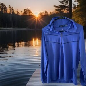 Polo Golf Ralph Lauren Blue Quarter-Zip Pullover